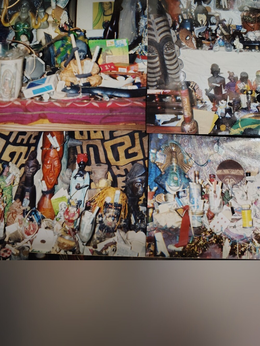 Set Of 5 Color Photos From Voodoo Authentica Altars New Orleans